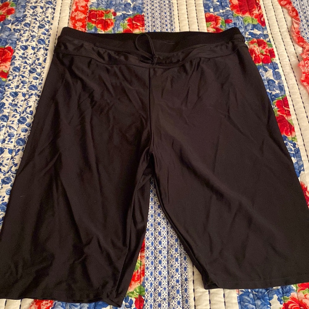 Brand new swim shorts purchased off Amazon. Never worn. Great quality.